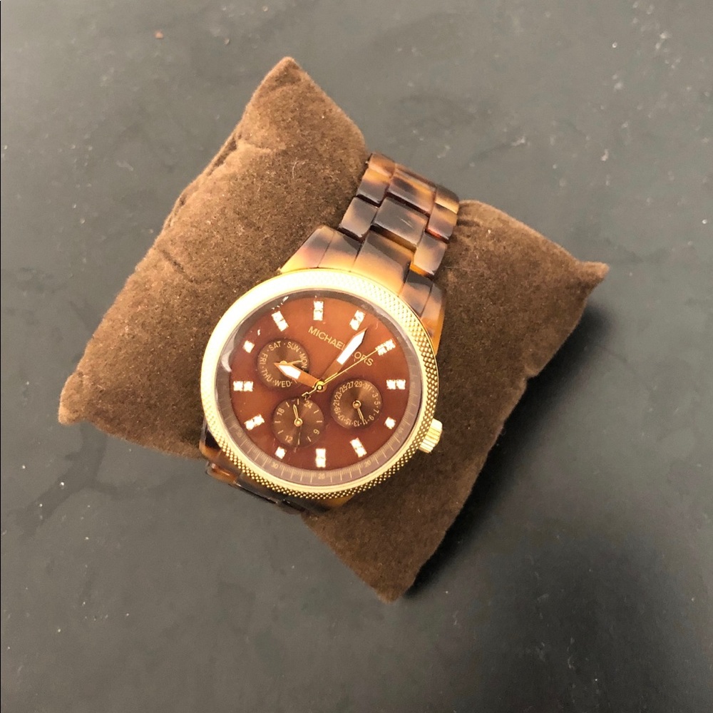 Tortoise Michael Kors watch